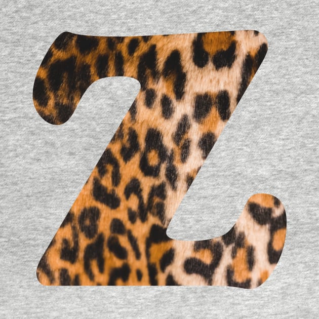 Letter Z leopard print by ColorsHappiness